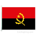 Drapeau national de l&#39;Angola 100% polyester 90*150cm Bannière du pays de l&#39;Angola